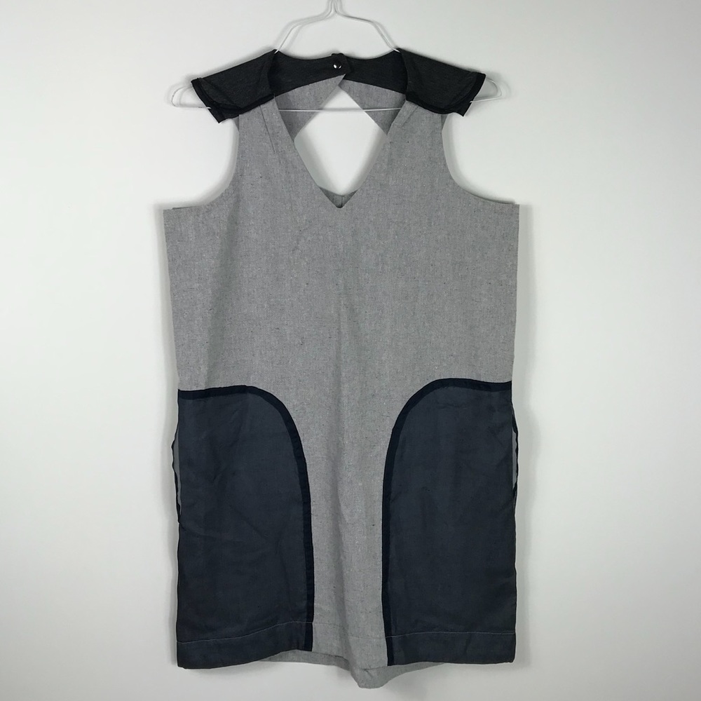 { Versus } V-Neck Dress w/ Recycled Materials